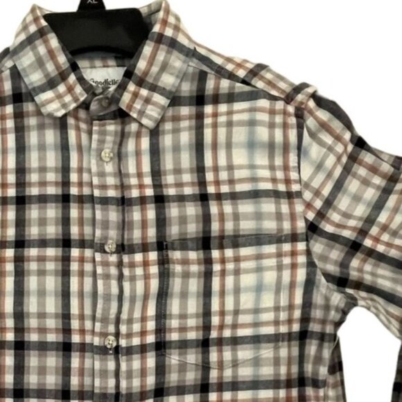 Mens Plaid Shirt Size S Long Sleeve Button-Down Cotton by Goodfellow and Co - Picture 3 of 7